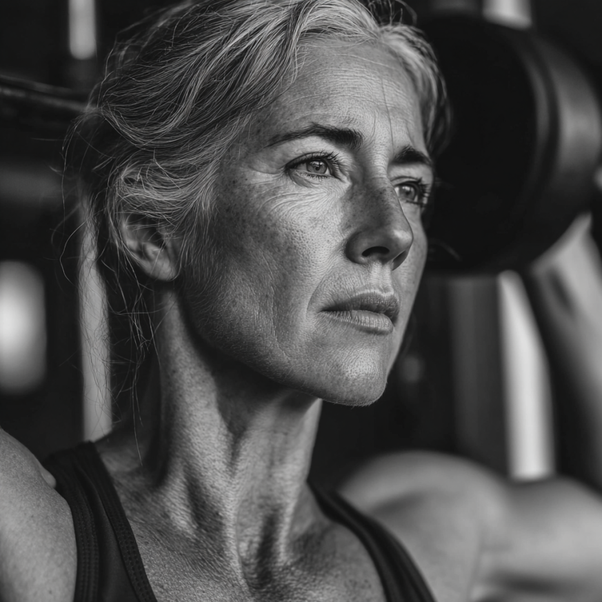 Възрастни хора правят упражнения